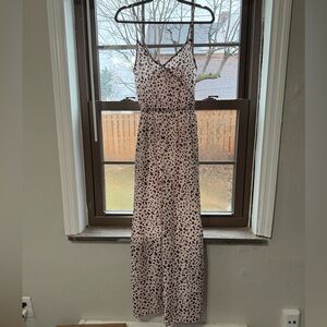 Elegant Leopard Jumpsuit in Black and White